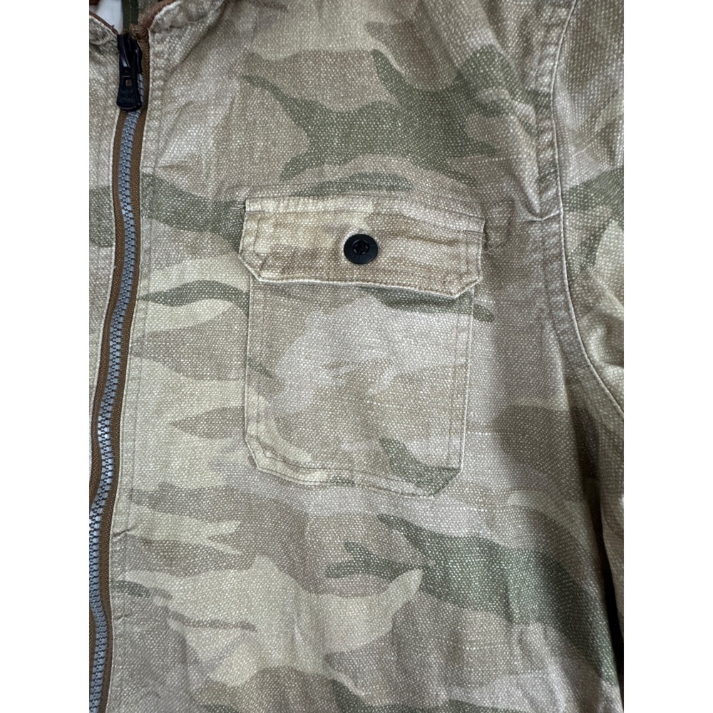 Lords of Harlech Camo Utility Jacket Mens XL Full Zip Pockets Collar - Picture 12 of 14